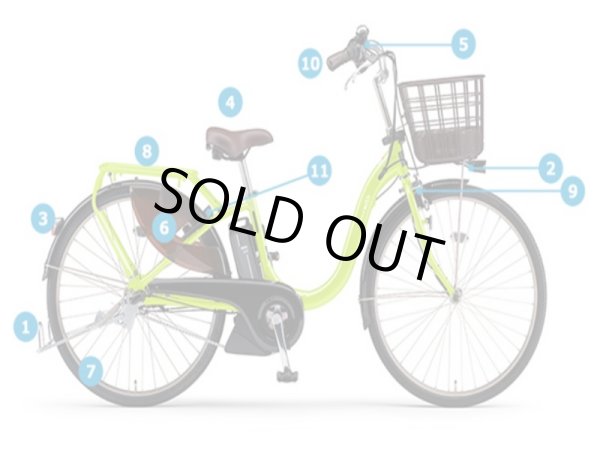 画像2: 電動自転車 レンタル 3ヶ月 ヤマハ PAS With（パスウィズ）12.3Ah 26インチ 自社便エリア対象（送料無料） (2)